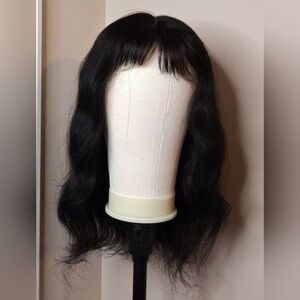 Elegant Black Wavy Hair Wig